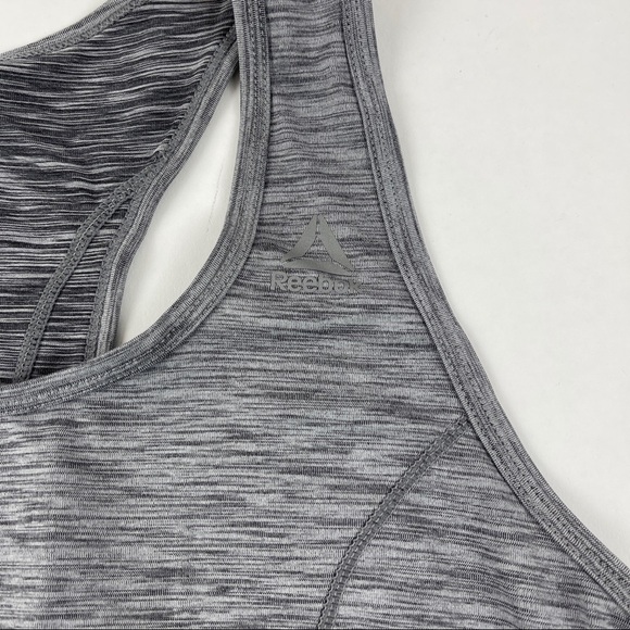 Reebok Tank Top Womens Small Gray Racerback Space Print - Picture 3 of 7